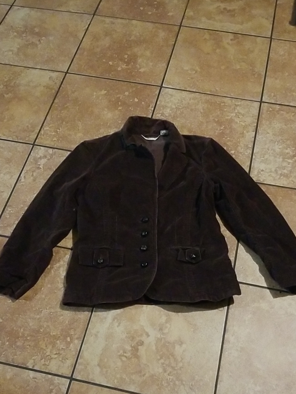 Tommy Bahama Women's Dark Brown Corduroy Blazer
